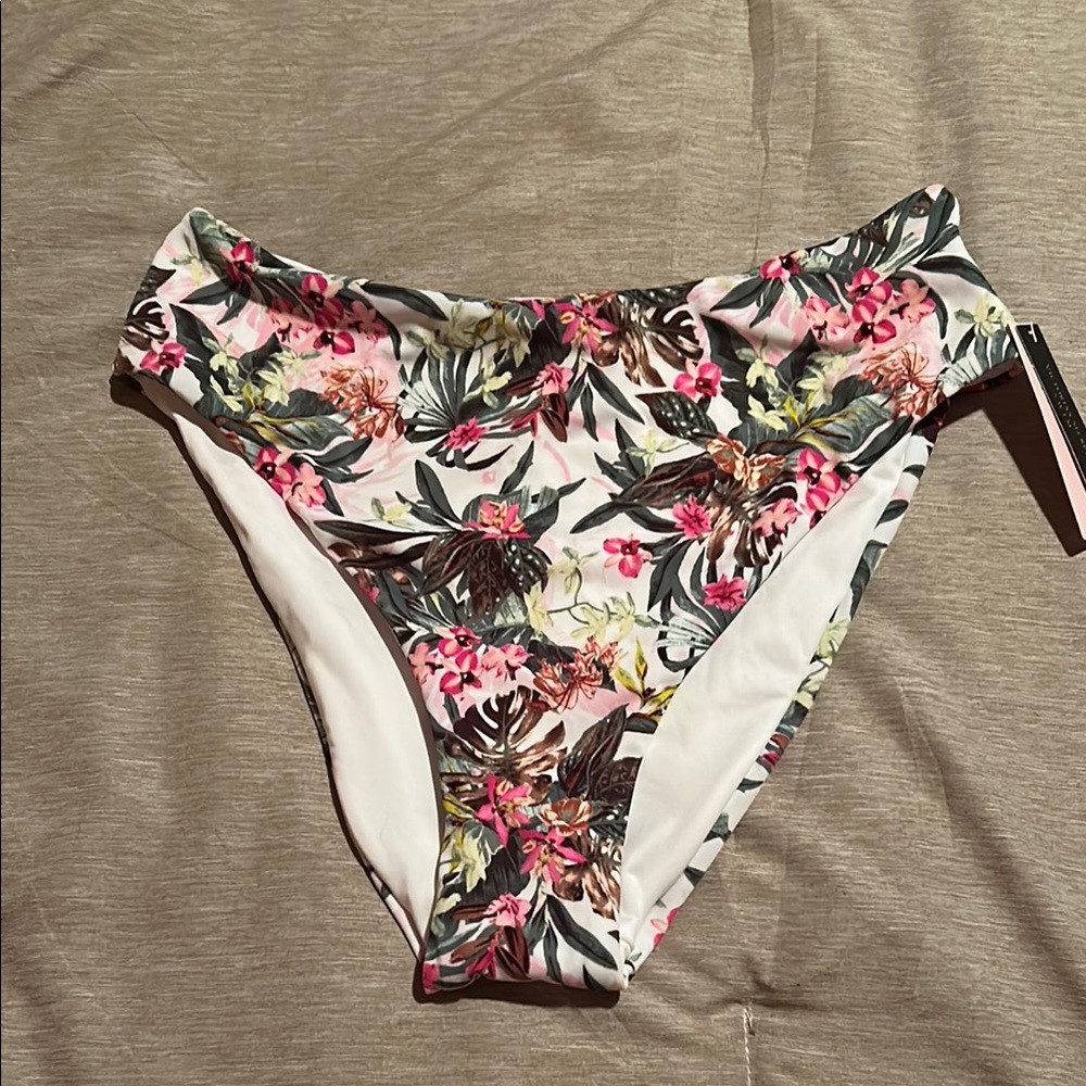 Floral High-Waisted Bikini Bottom